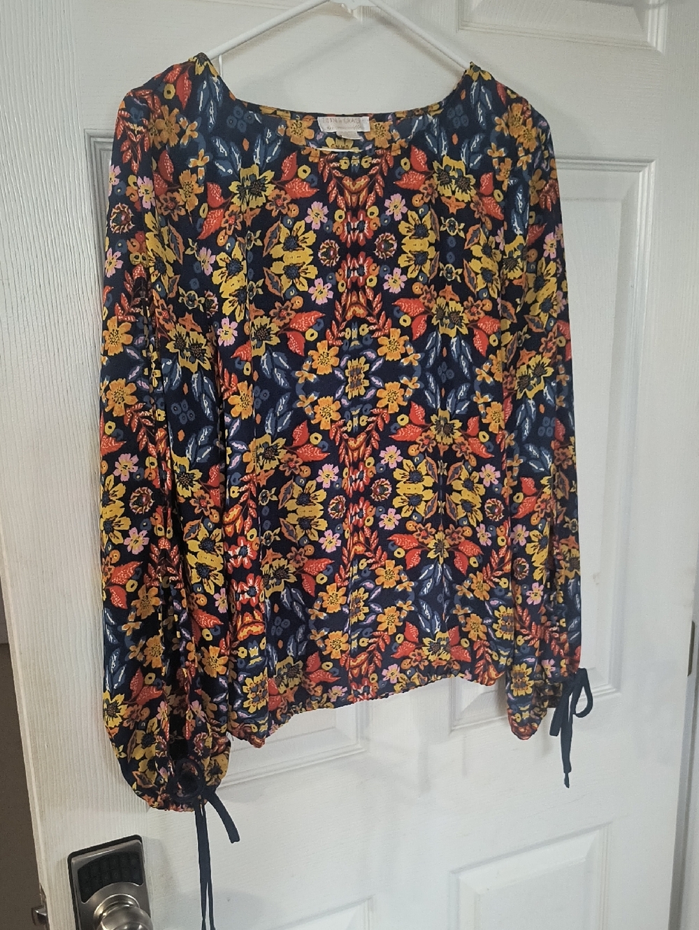 Finn & Grace Floral Top — Yellow, Coral & Pink Print